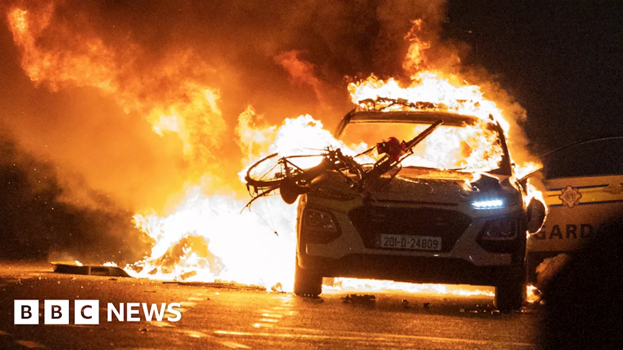 Dublin riots: Man jailed for setting Irish police car on fire