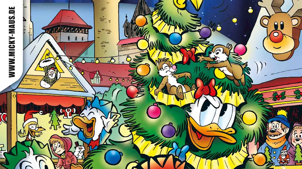 Neuer Comic über Nürnberg: Donald Duck auf dem Christkindlesmarkt