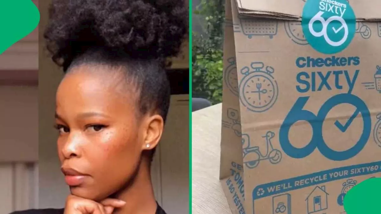 'Stay on the app': Woman calls out Checkers Sixty-60 for delivering 1 item in her order, SA advises