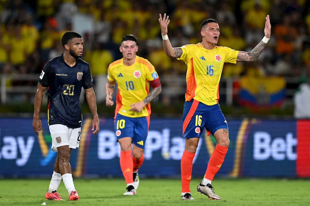 Eliminatorias al Mundial 2026: Así quedó Colombia en la tabla, tras perder con Ecuador