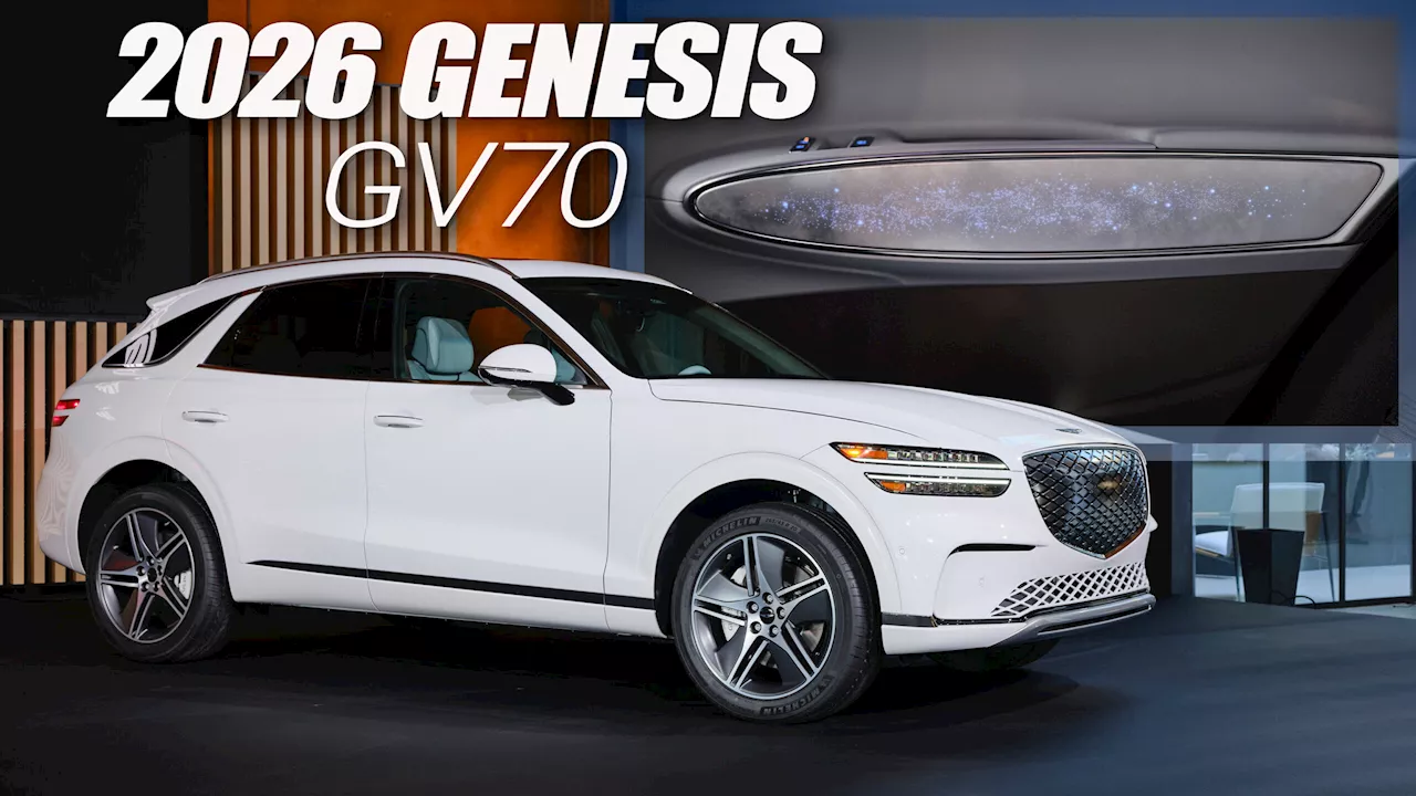 2026 Genesis Electrified GV70 Gets 27-Inch Display, Star-Lined Door Cards And NACS