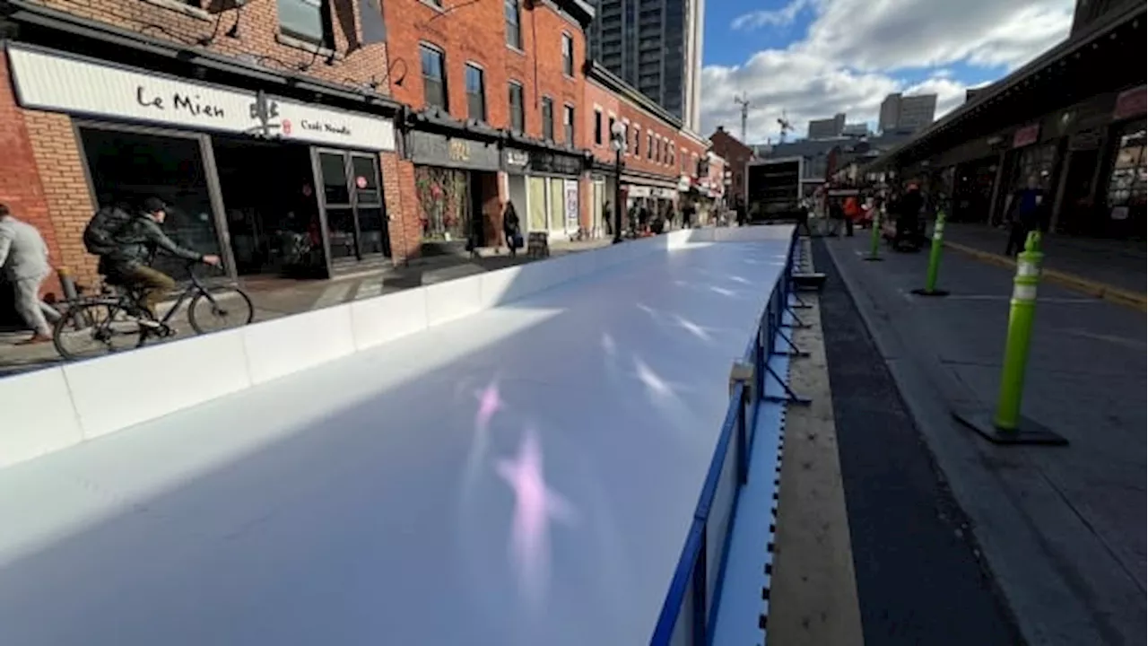 ByWard Market's new skating rink still nice without the ice