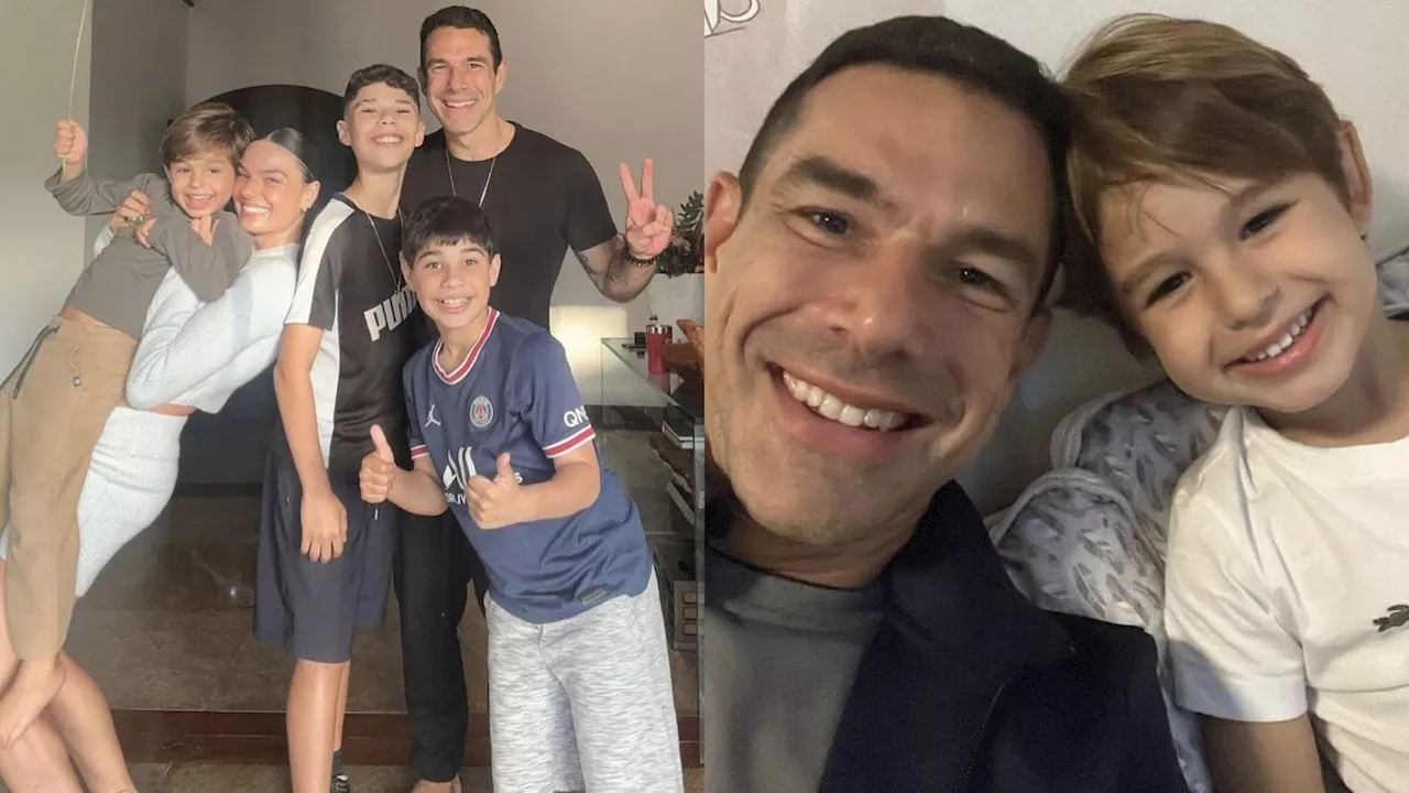 Marcus Buaiz celebra aniversário de enteado, filho de Isis Valverde