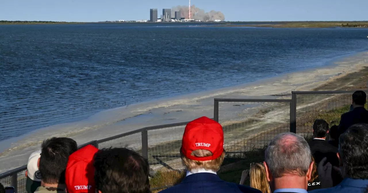 SpaceX échoue à rattraper sa fusée Starship, sous les yeux de Trump et Musk