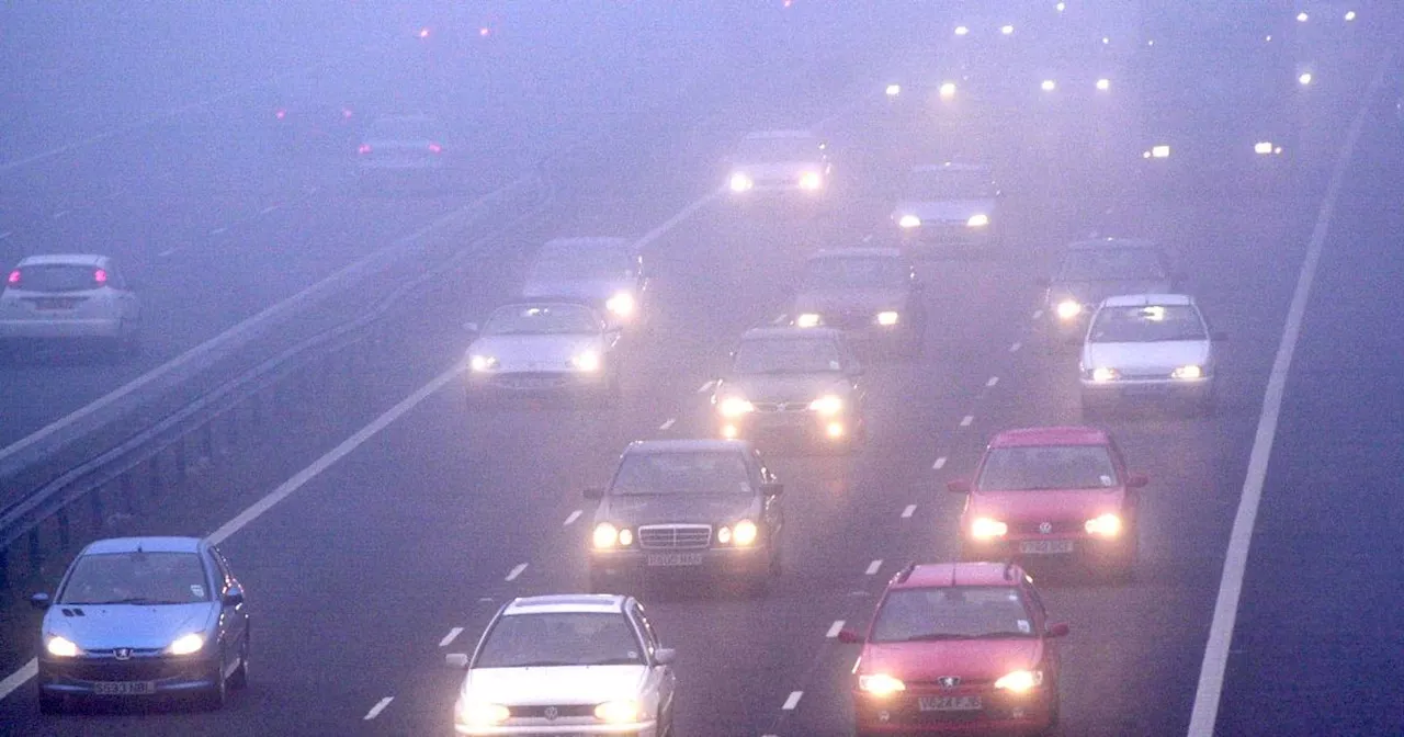 Drivers warned of £50 fine if they don't use fog lights correctly