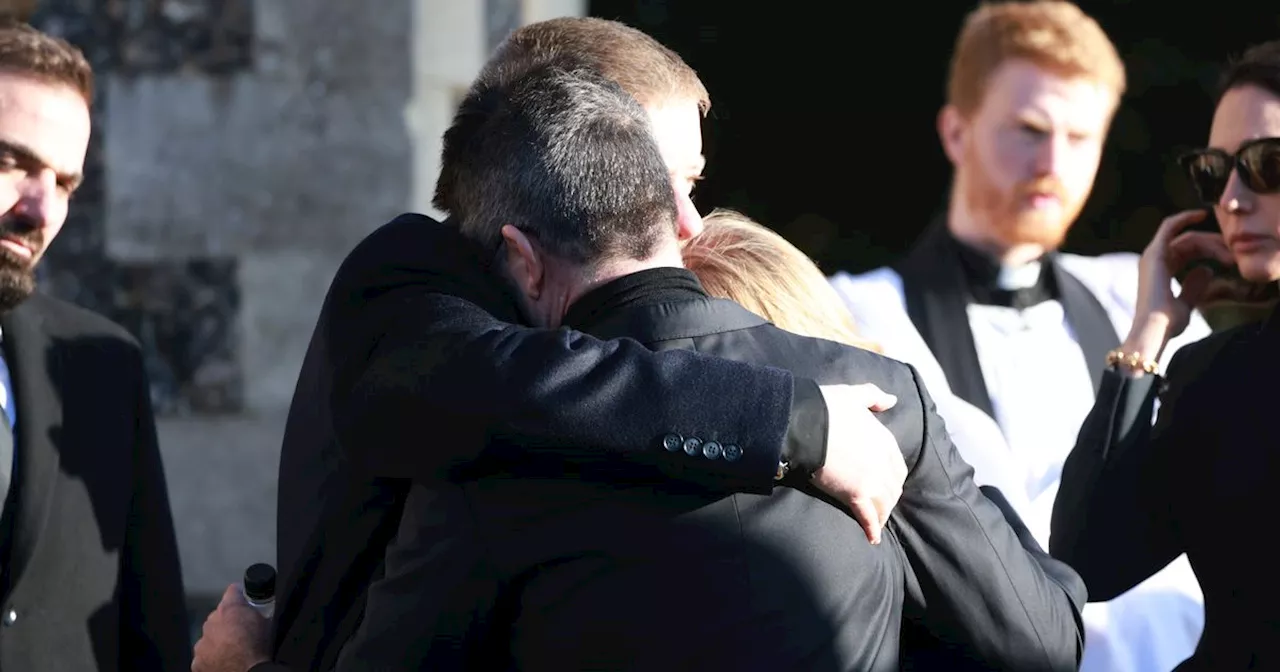 Simon Cowell comforted by Liam Payne's parents at One Direction star's funeral