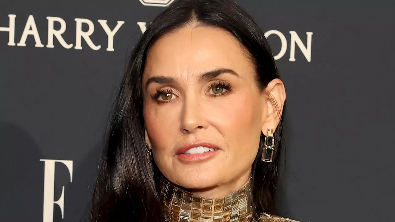 Demi Moore, 62, showcases youthful shine with Julianne Moore and Selena Gomez at Elle Women In...