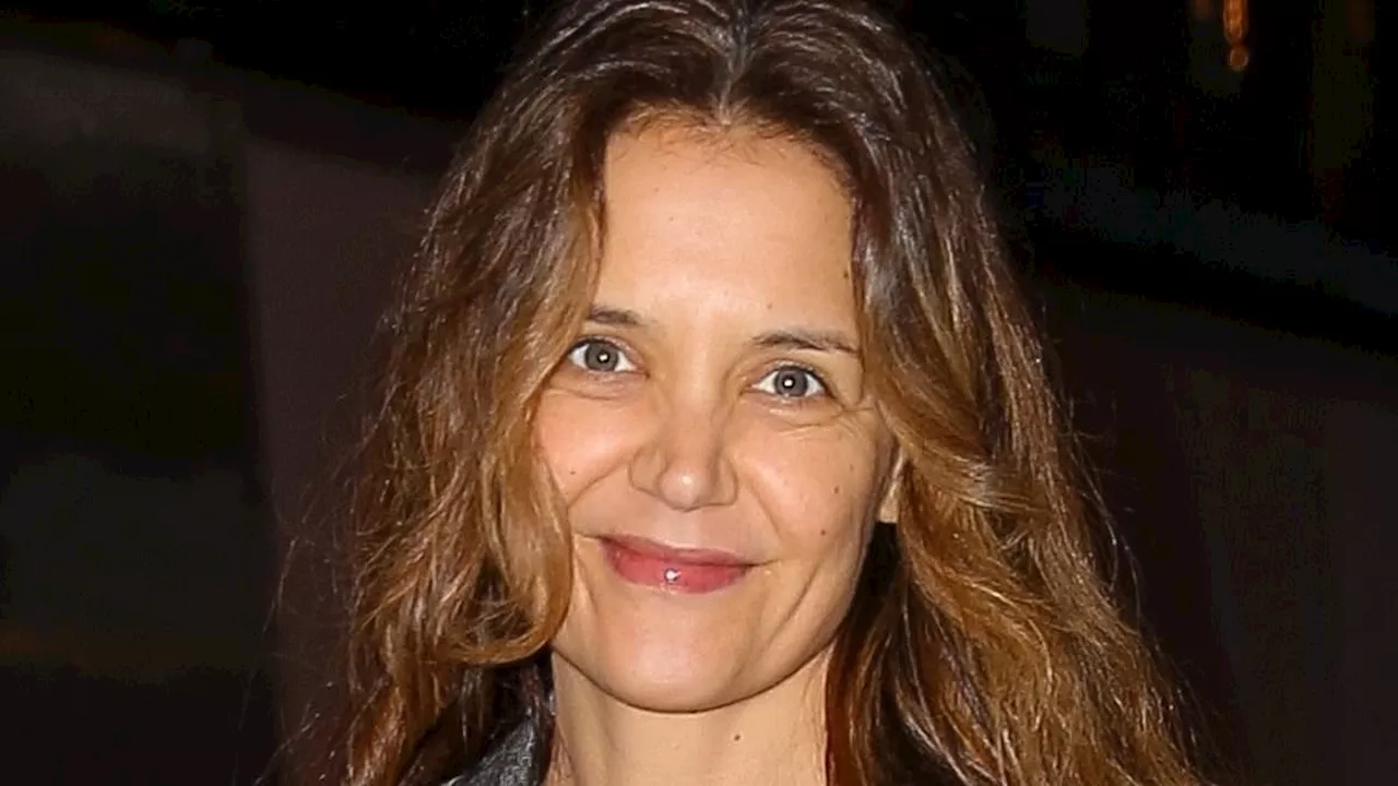 Katie Holmes goes makeup-free in NYC ahead of performance of Broadway's Our Town