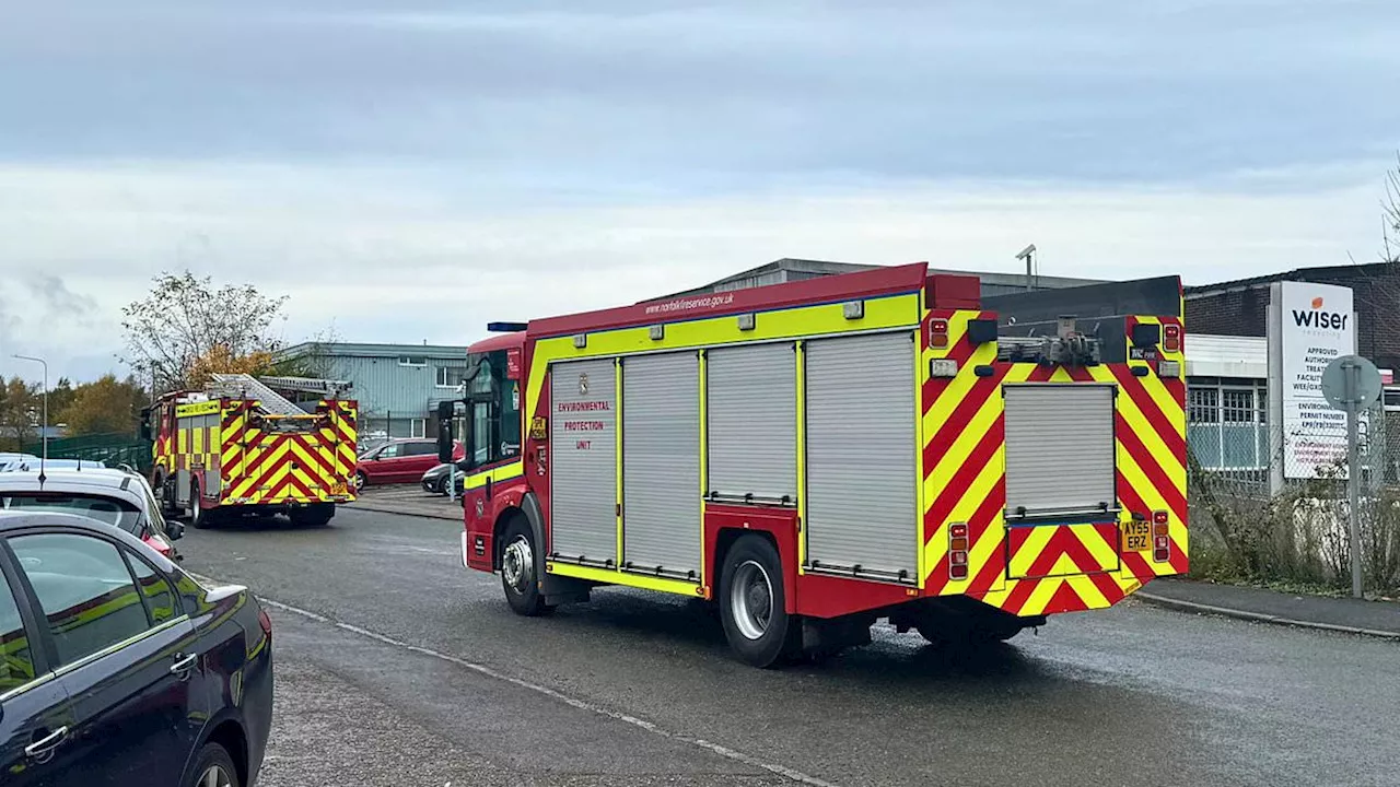 Eight people rushed to hospital after 'inhaling fumes' at Norfolk chemical factory