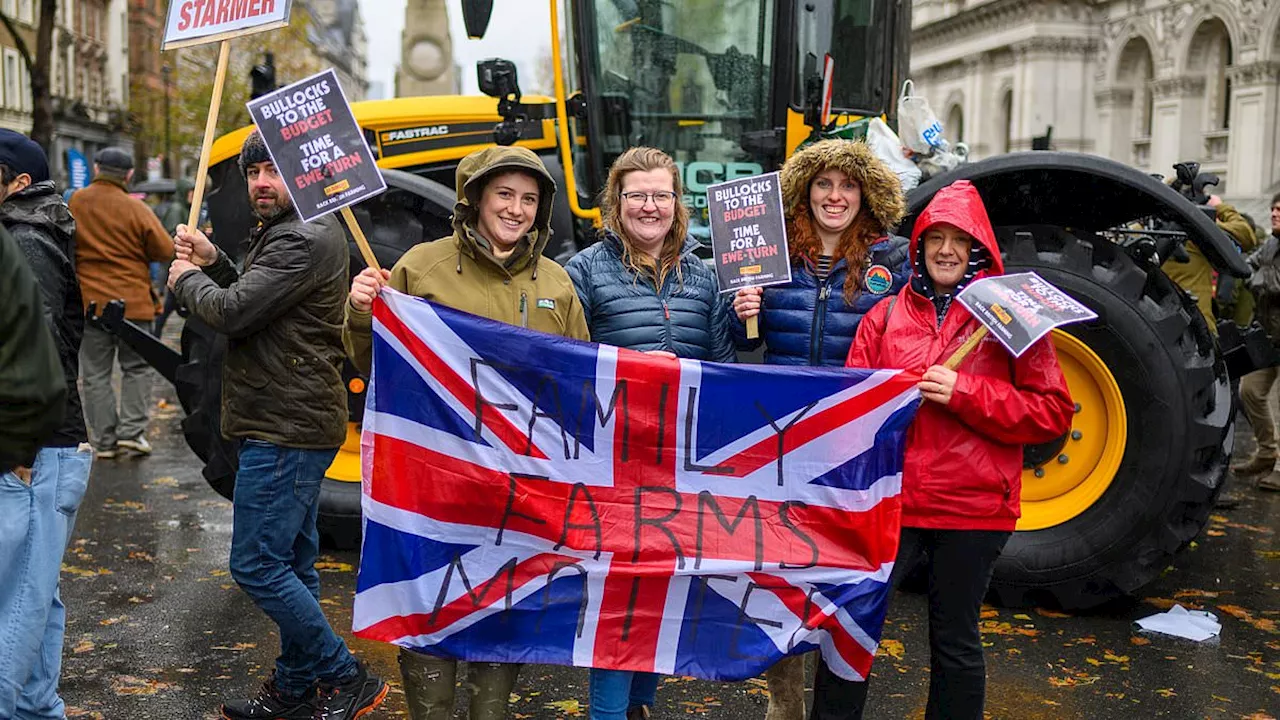 Protest is 'just the warm-up act', farmers warn after descending on London over Government's...