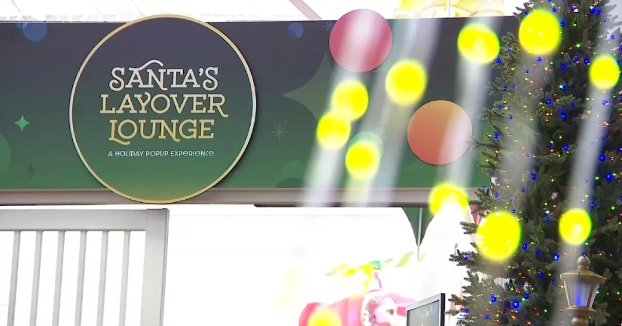 Santa's Layover Lounge pop-up opens at Denver International Airport