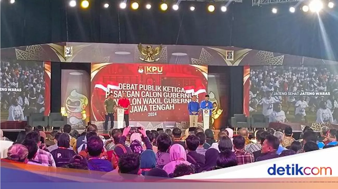 Debat Terakhir Pilgub Jateng Dimulai, Begini Suasananya