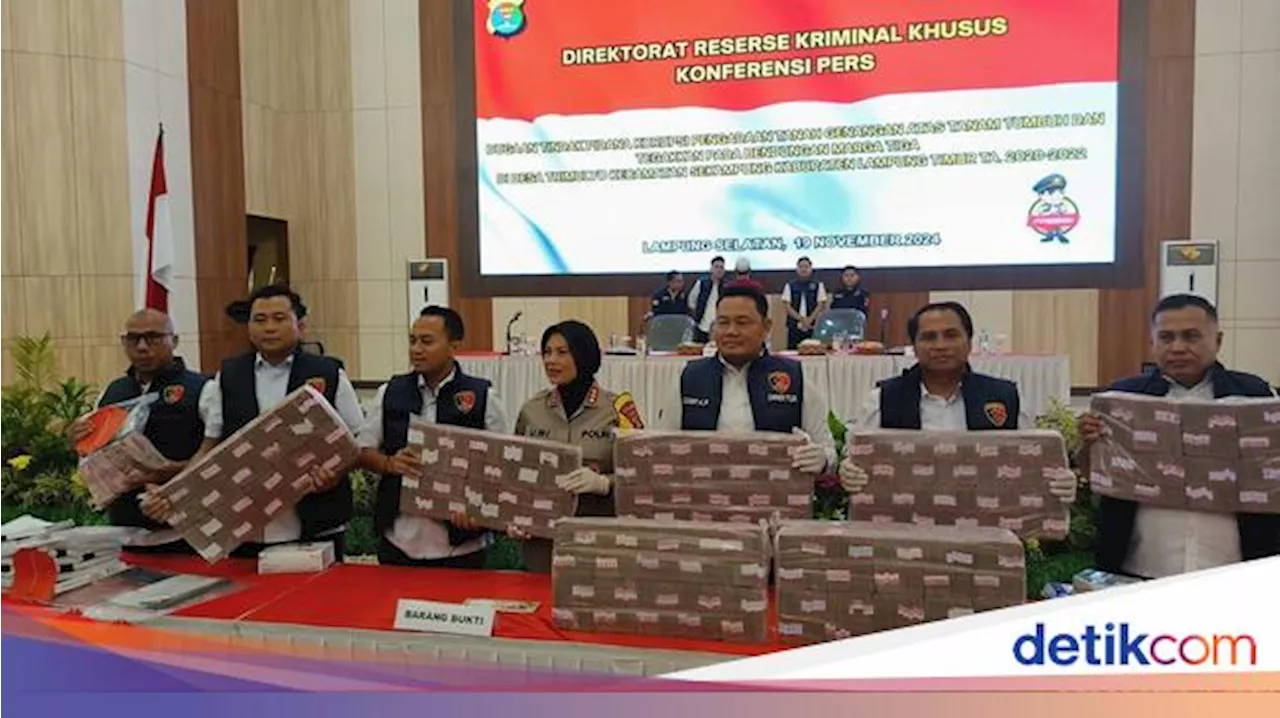 Penampakan Uang Rp 9,4 Miliar dari Korupsi Bendungan Margatiga Lampung Timur