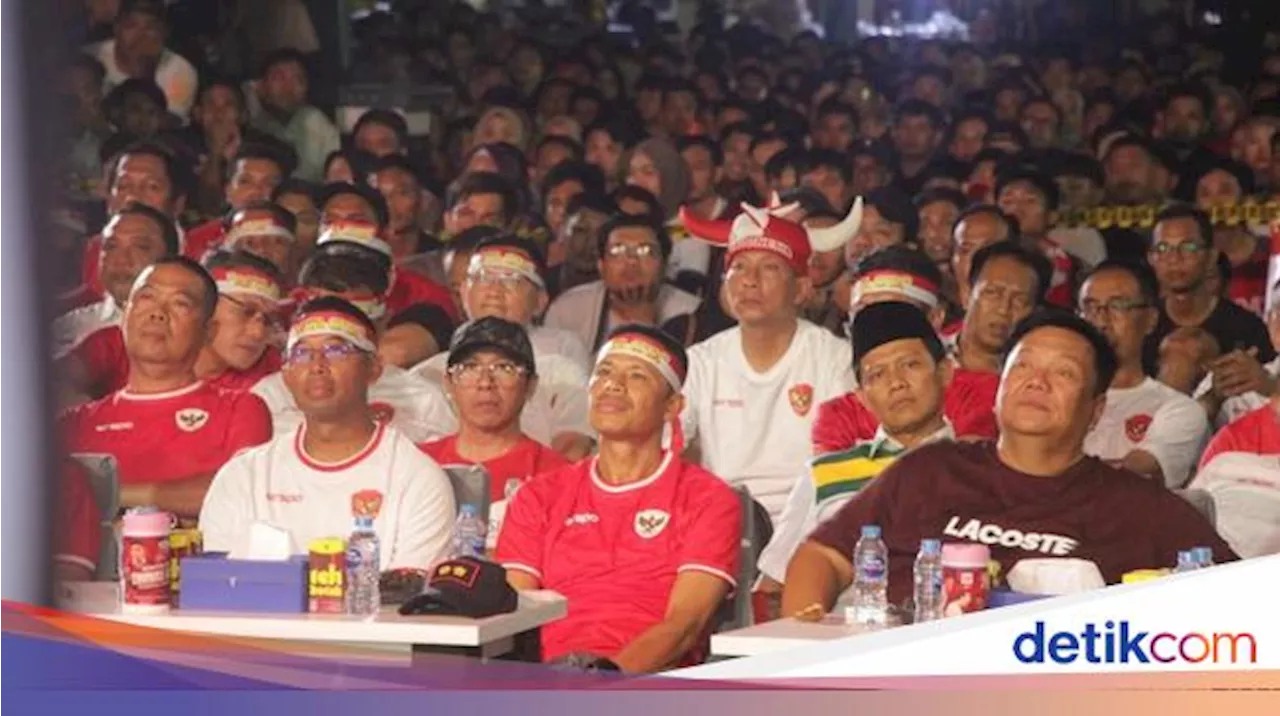 Semarak Nobar Timnas yang Digelar Polres Pasuruan