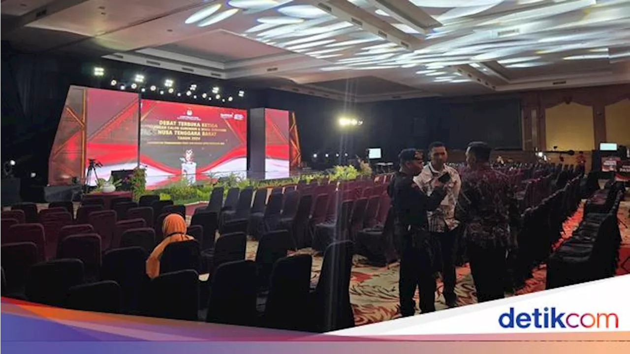 Suasana Lombok Raya Hotel Mataram Jelang Debat Pamungkas Pilgub NTB