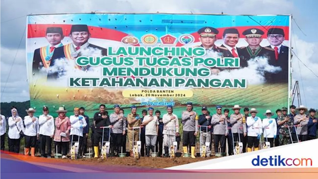 Mentan bersama Kapolri & Panglima TNI Launching Program Swasembada Pangan