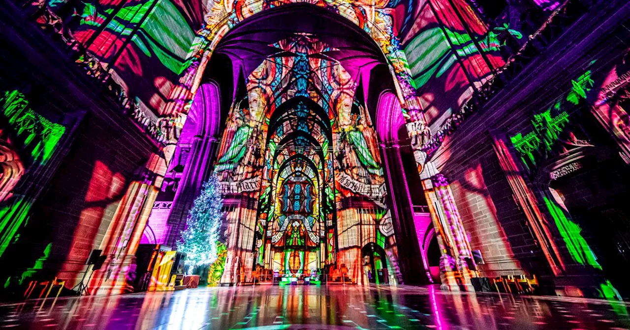 First look at Liverpool Cathedral's Christmas light show