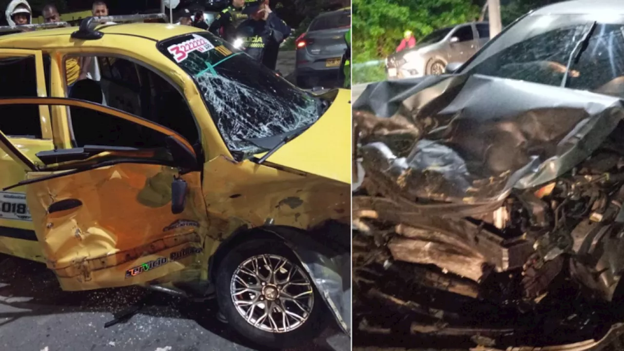 Prácticamente destruidos: así quedaron dos vehículos tras impactante accidente ocurrido en la carrera 38 de Barranquilla