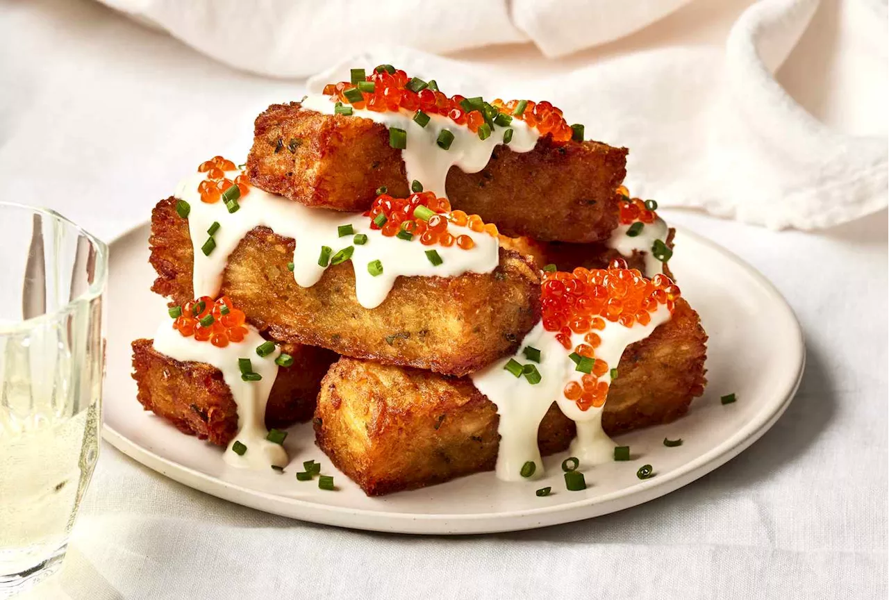 Crispy Hash Browns with Crème Fraîche