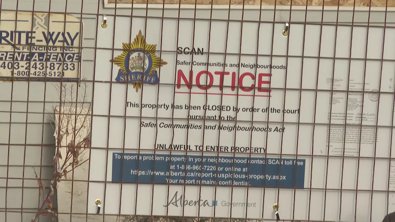 Alberta sheriffs shut down problem property in Lethbridge