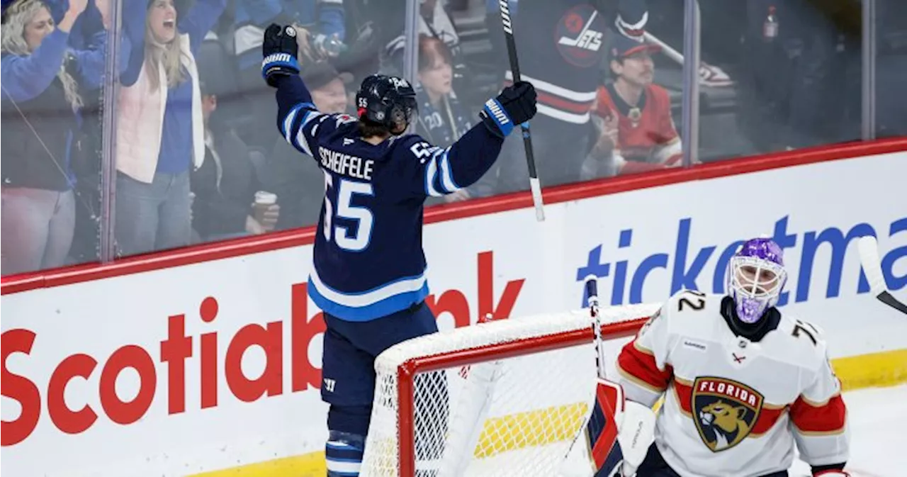 Scheifele’s hat trick propels Winnipeg Jets to 6-3 win over Panthers