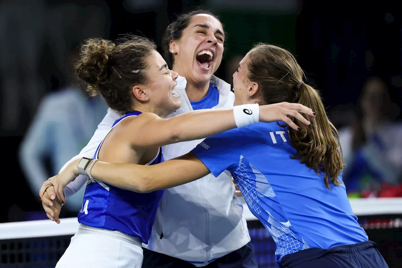 Italy downs Slovakia to win country’s first Billie Jean King Cup title since 2013