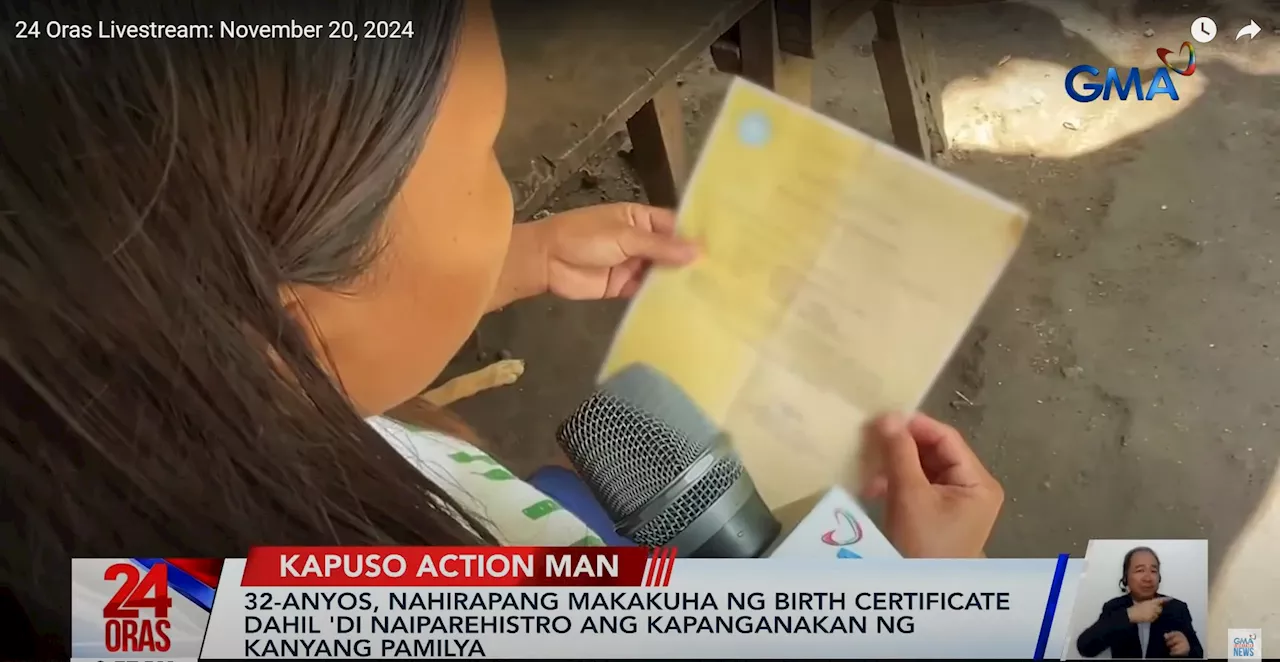 32-year-old woman, family with no birth records seek help