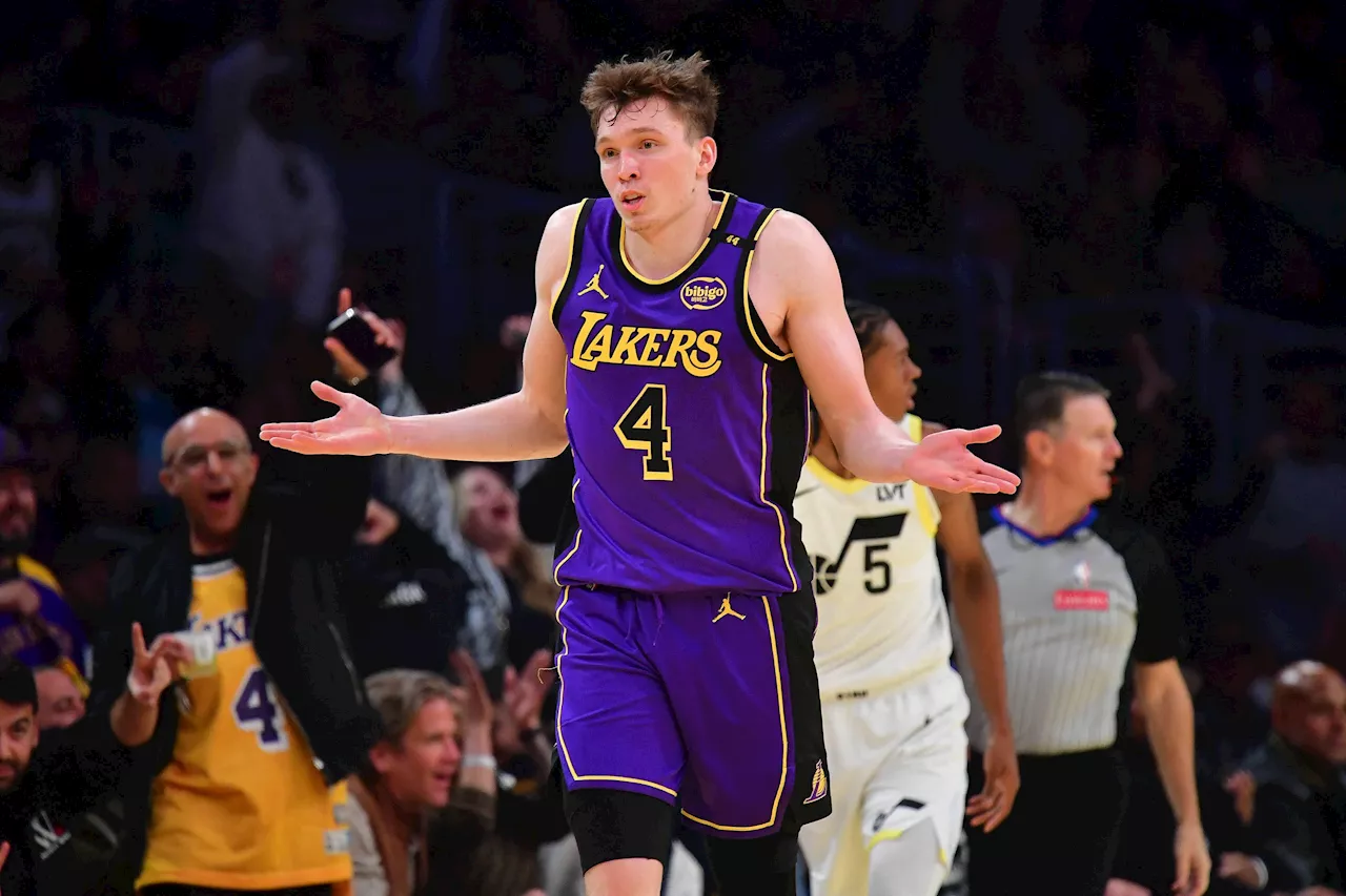 NBA: Dalton Knecht ties rookie 3-pointer mark as Lakers top Jazz