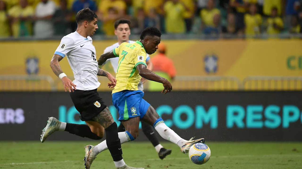 Rating Pemain Brasil Vs Uruguay: Begini Kok Mau Ballon D'Or? Kontrasnya Vinicius Jr Versi Selecao Dengan Versi Real Madrid