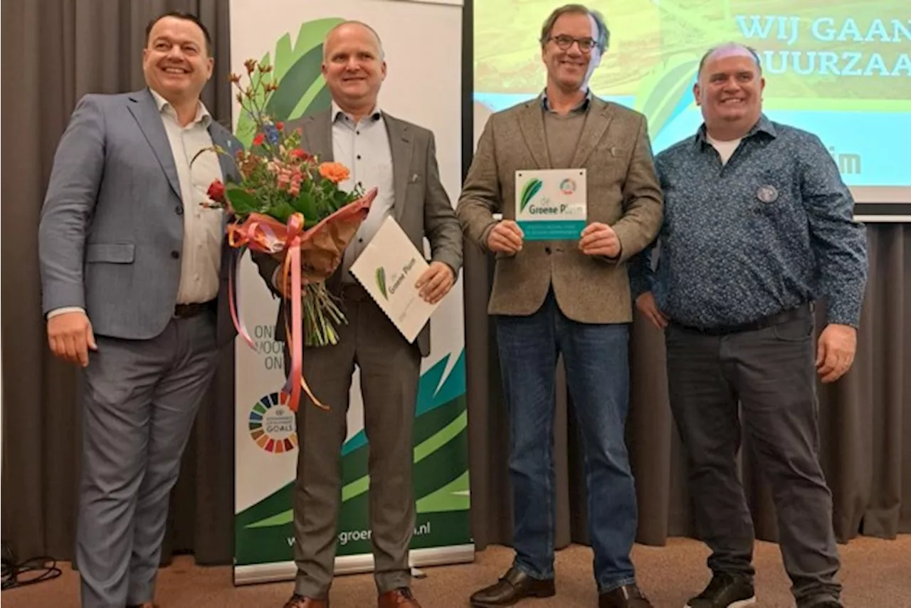 Hof van Nassau ontvangt Groene Pluim voor duurzaam maken vakantiepark