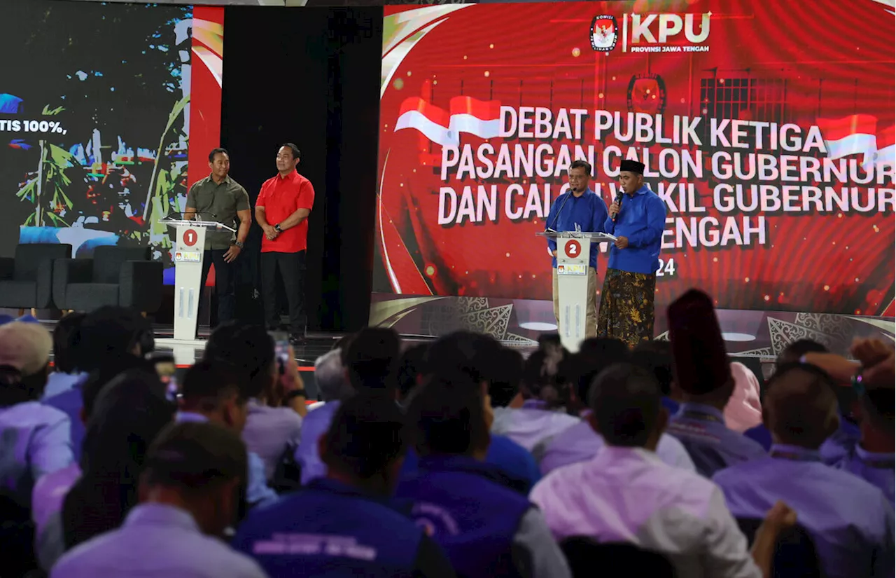 Debat Pamungkas Pilkada Jateng, Yasin Usung Asuransi Kesehatan, Hendi Adopsi Layanan Kota Semarang