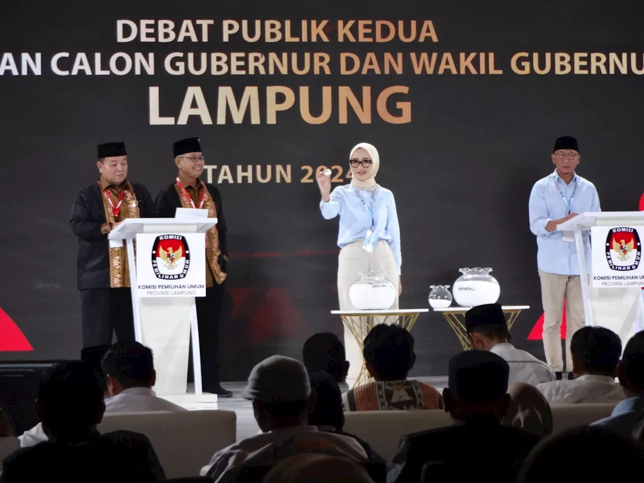 Debat Terakhir Pilkada Lampung, Adu Strategi Atasi Masalah Pendidikan hingga Lingkungan Hidup