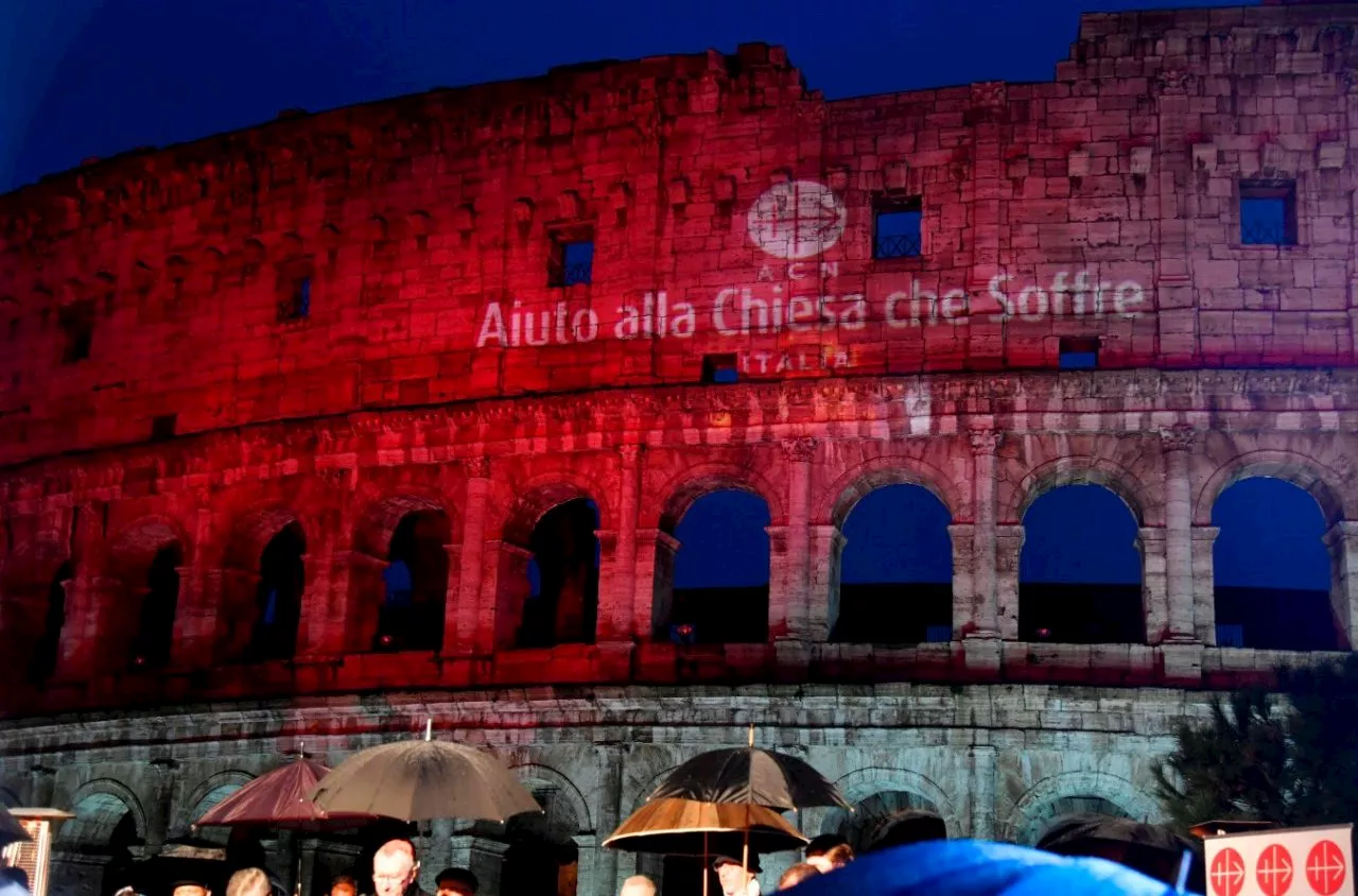 Red Wednesday turns monuments red to honour persecuted Christians