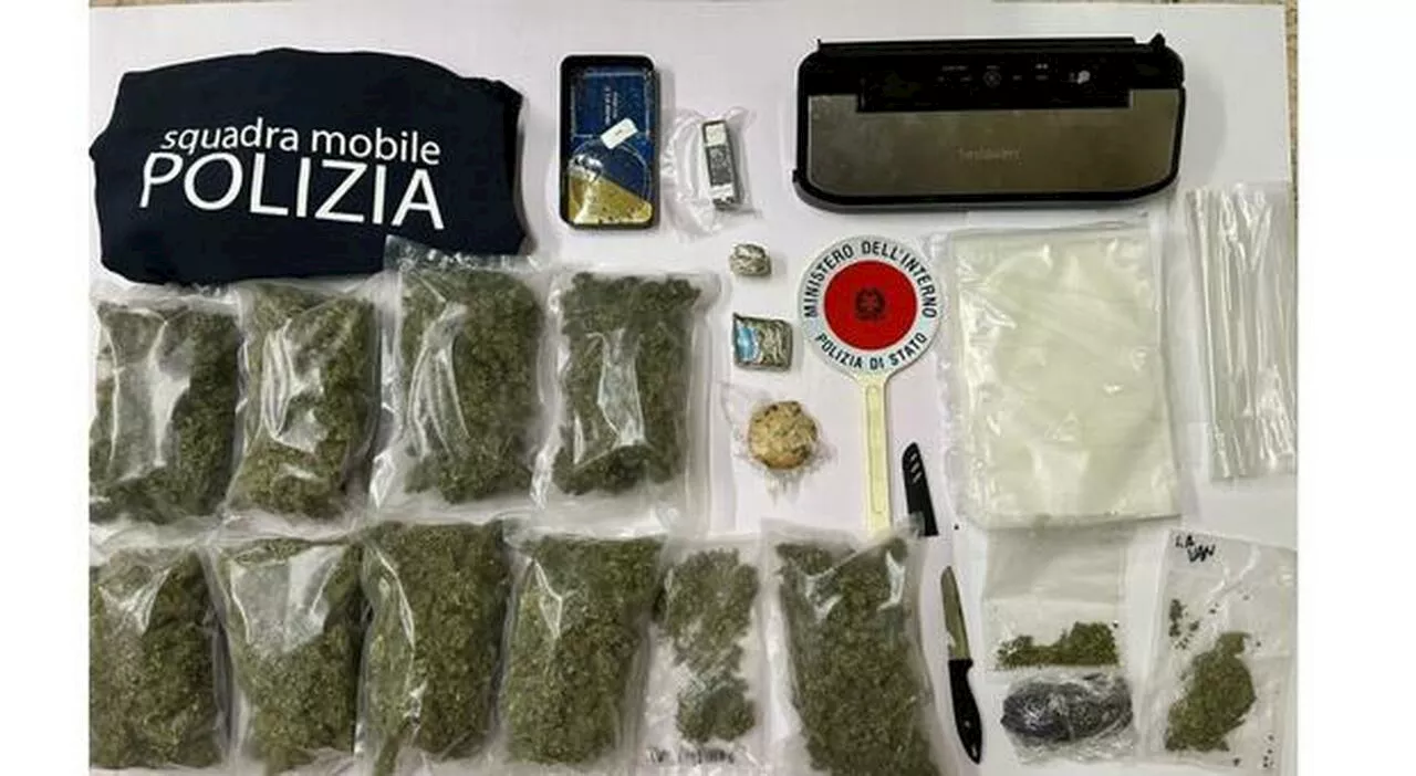 Trovato un chilo di marijuana arrestato 36enne per spaccio