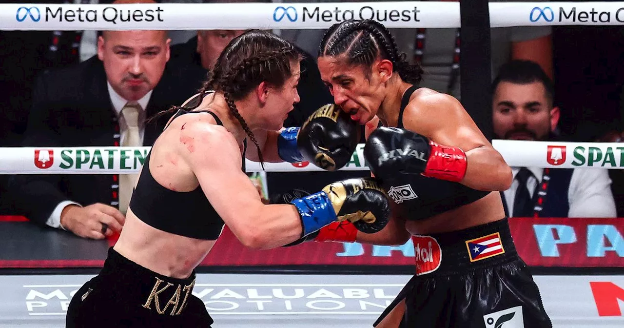 Katie Taylor Amanda Serrano headbutt claims weighed in on by Chantelle Cameron