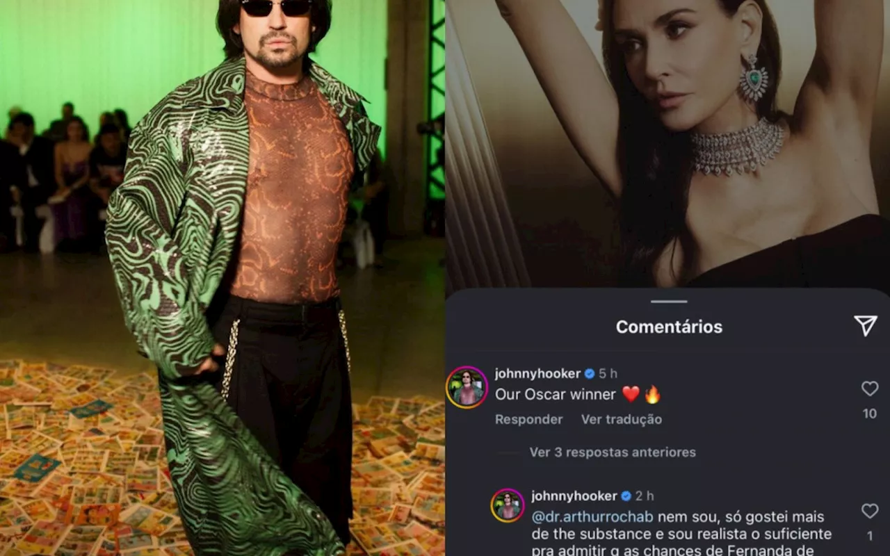 Johnny Hooker se retrata após comentário polêmico sobre Fernanda Torres e o Oscar