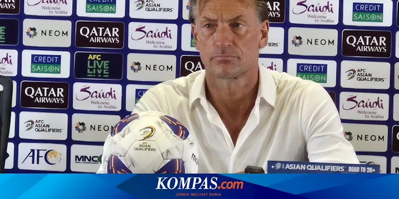 Indonesia Vs Arab Saudi, Herve Renard: Selamat untuk Timnas Indonesia