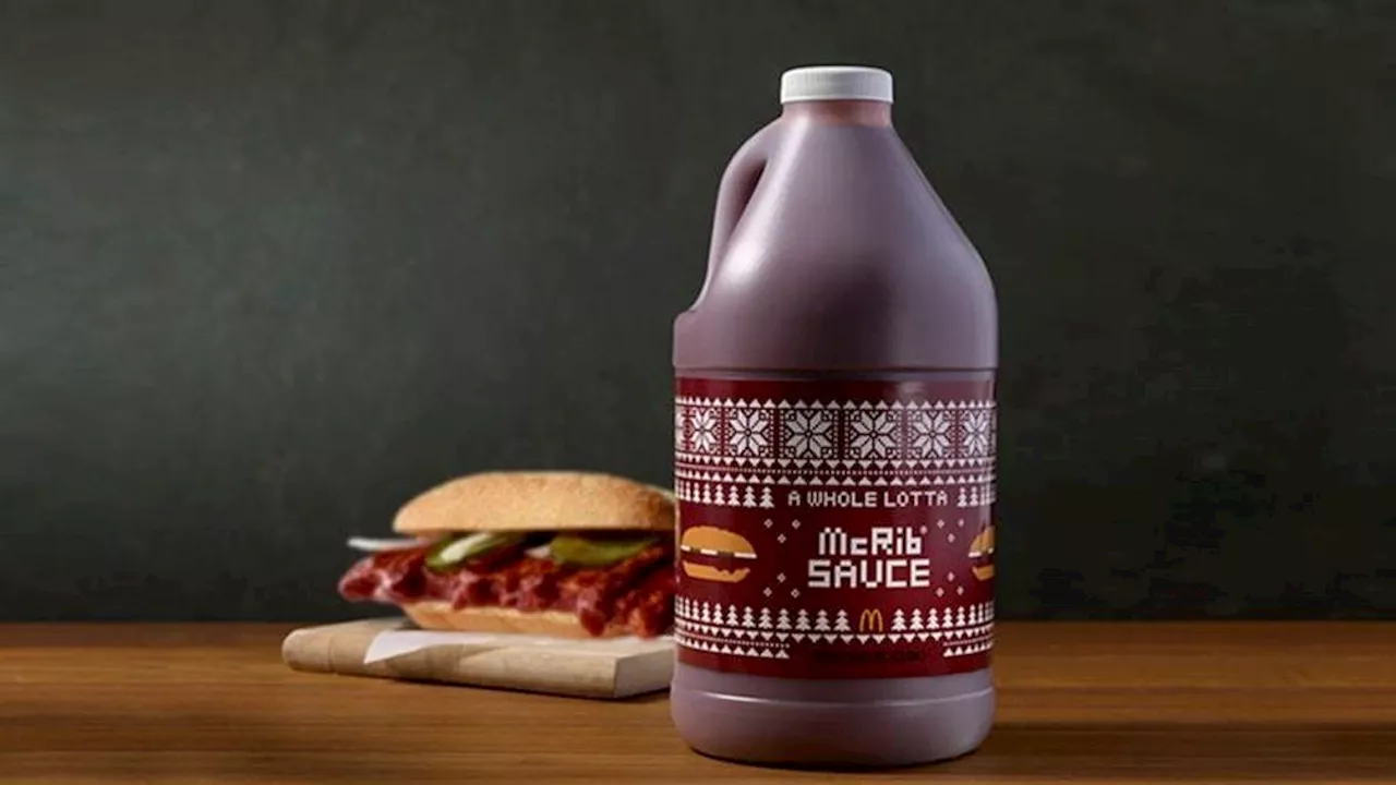 The McRib Is Back And McDonald's Will Sell You A Jug Of The Sauce For $20