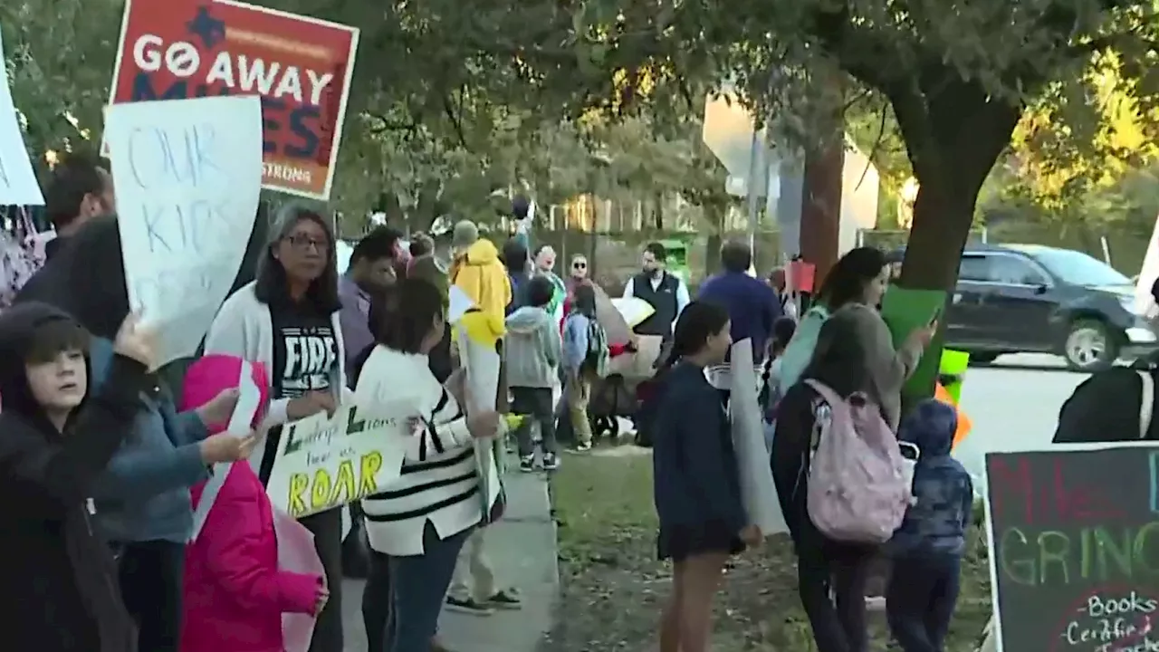 Lantrip Elementary parents gather to protest principal’s removal, call for transparency from Houston ISD