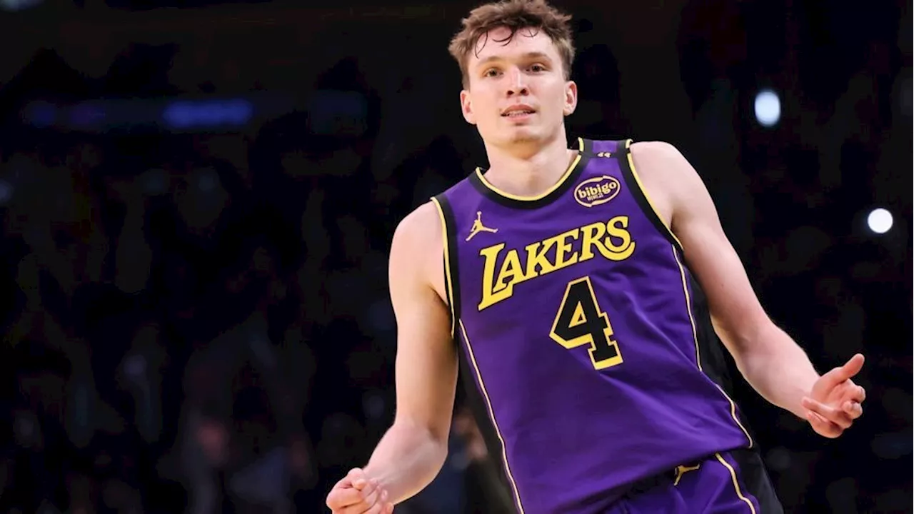 Dalton Knecht scores 37 with rookie record-tying 9 3-pointers, leading Lakers past Jazz 12