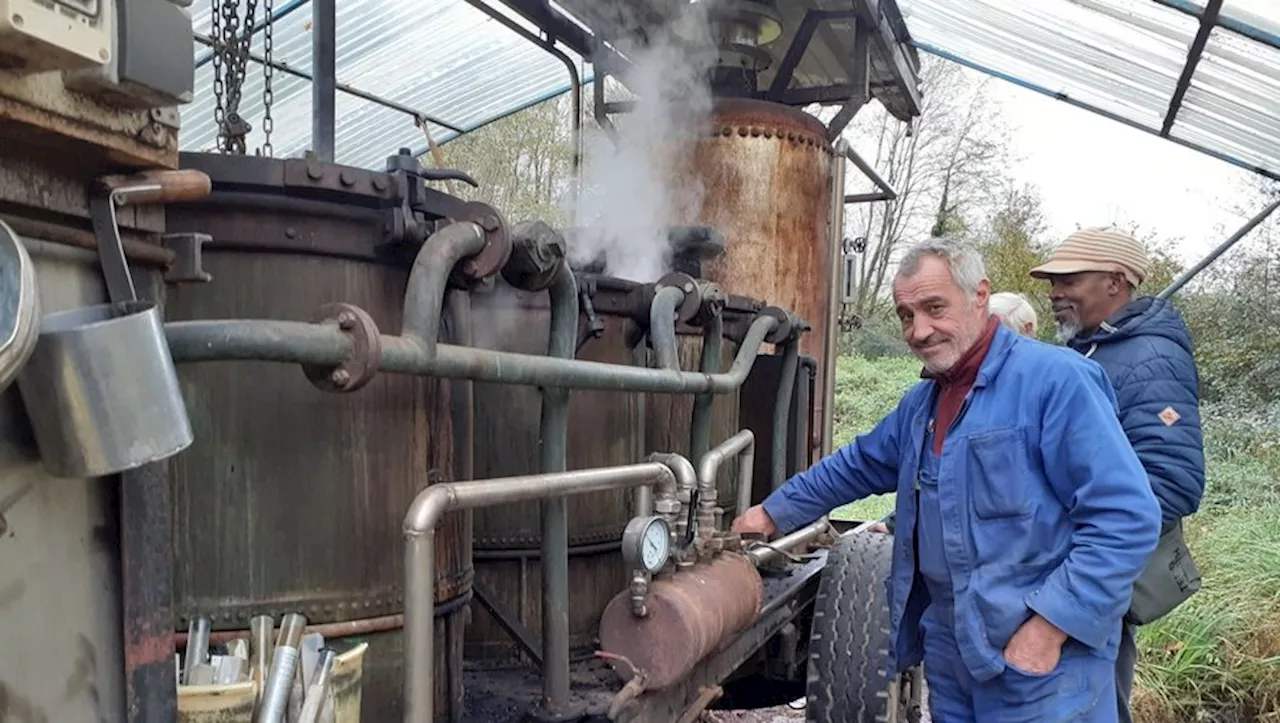 100 bougies pour l’alambic de Lilian Fréchet, bouilleur ambulant dans l’ouest-Aveyron