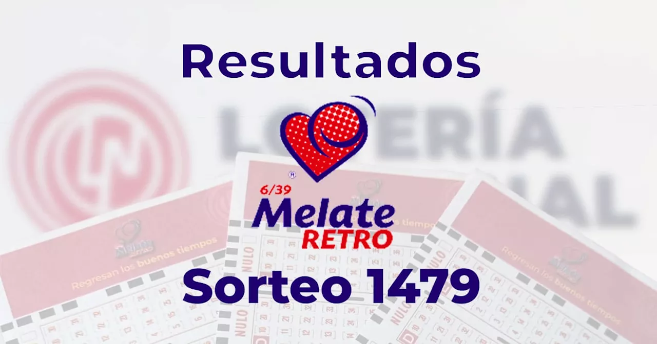 Resultados del Melate Retro 1479: ve aquí los números ganadores del sorteo