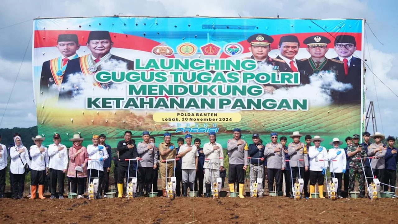 Kementan Bersama TNI-Polri Launching Program Swasembada Pangan