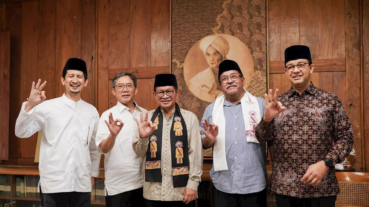 Pramono-Rano dan Anies Baswedan Kumpul Bareng Ulama dan Habib, Berpose Tiga Jari