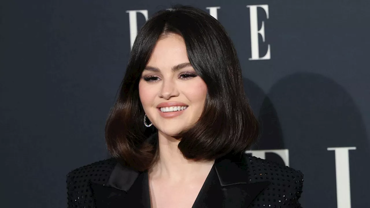 Selena Gomez's Sparkly Black Ralph Lauren Suit Is Oscar-Contender Material