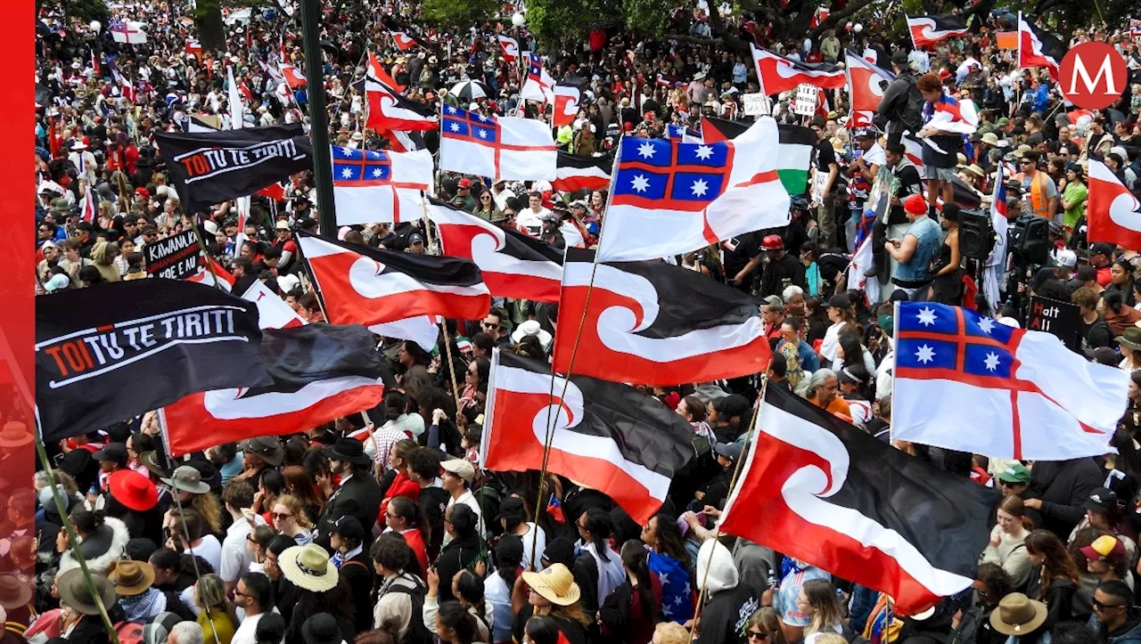 Más de 42 mil personas marchan por los derechos de los maoríes en Nueva Zelanda