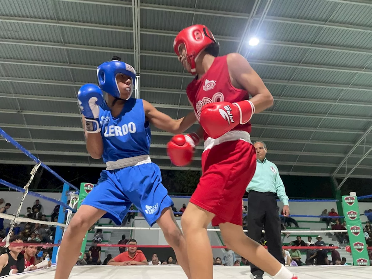 Realizan función de box por 130 aniversario de Lerdo en Parque Victoria