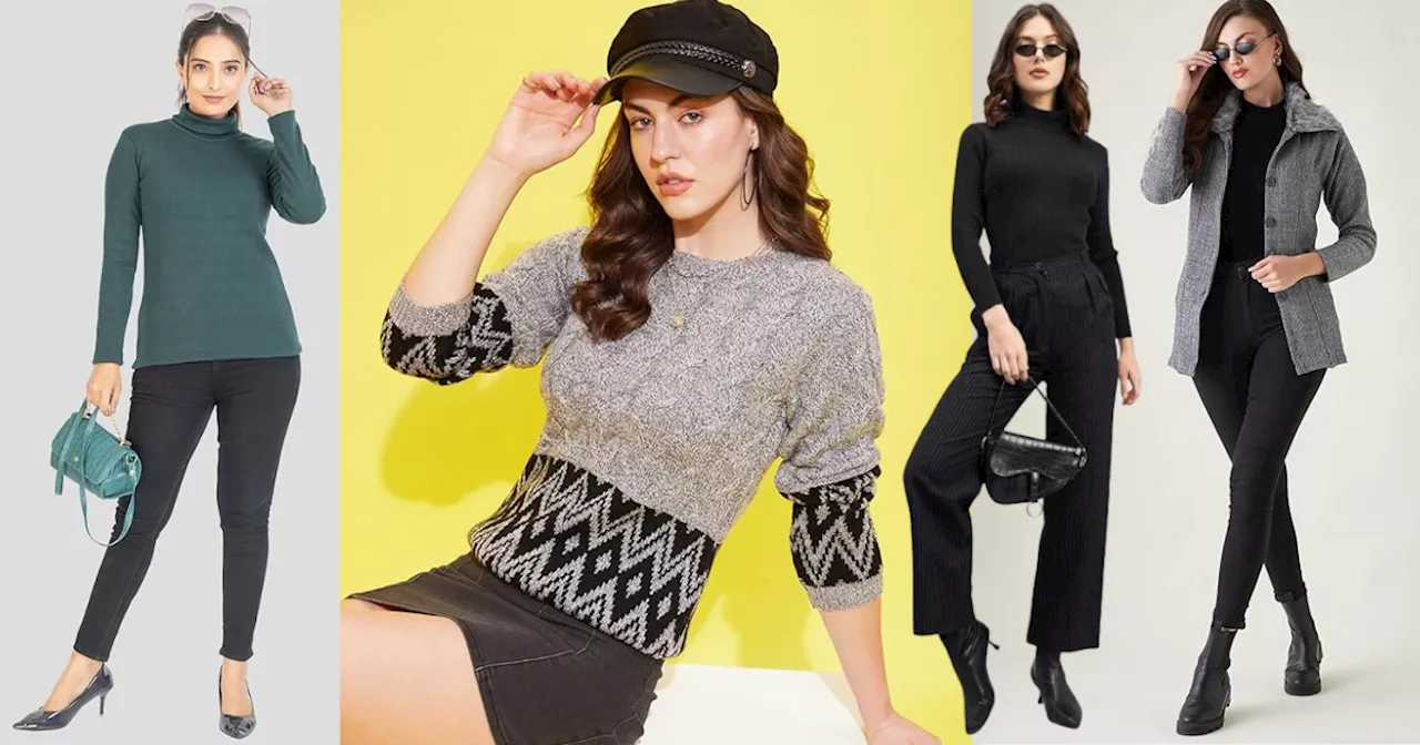 ठंड में बर्फीली हवाओं से बचाएंगे ये Women Designer Sweater, 80% तक के डिस्काउंट पर स्टाइलिश लुक भी मिलेगा