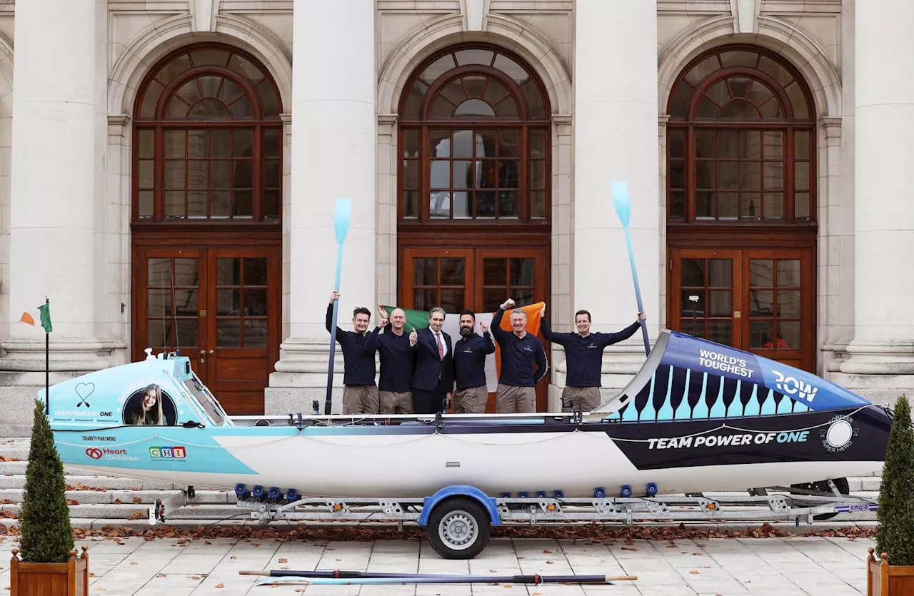 Five dads to row across the Atlantic in memory of daughter lost to congenital heart disease