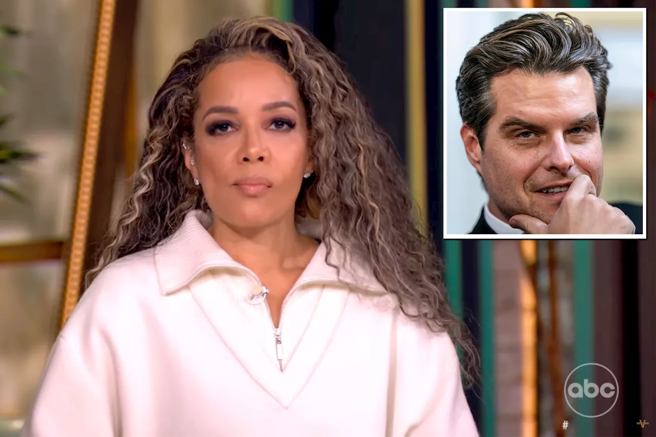 Dejected-looking Sunny Hostin forced to read out awkward memo on 'The View' after trashing Matt Gaetz